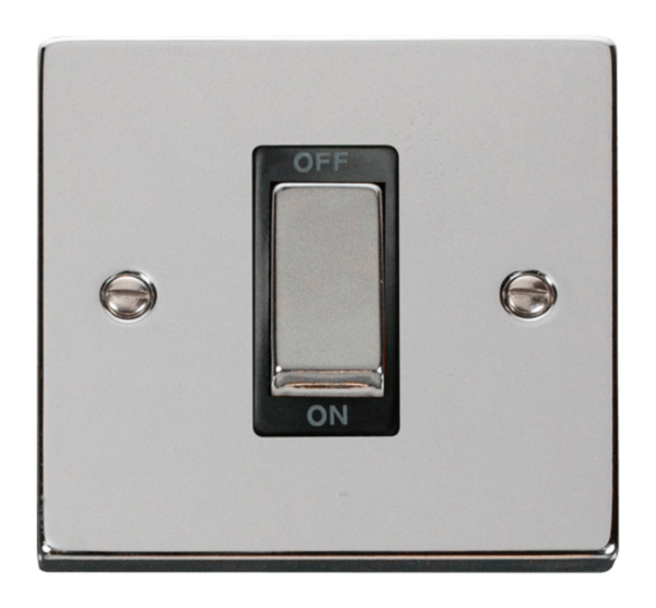 Click Deco Polished Chrome 1 Gang 45A DP Switch