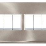Click Deco Satin Chrome 6 Gang 2 Way 10Ax Switch