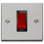 Click Deco Polished Chrome 1 Gang 45A DP Switch