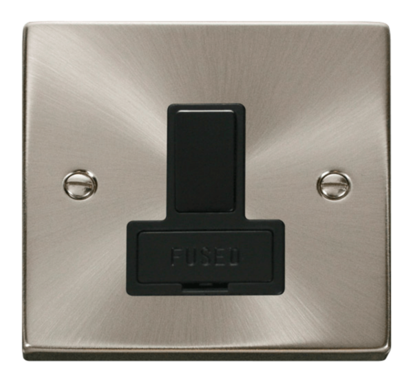 Click Deco Satin Chrome Switched Fused Spur