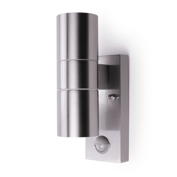 Coral Stainless Steel PIR Up/Down Wall Light