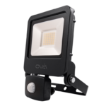 Black 30w PIR Floodlight 4000k