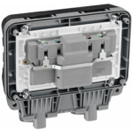 BG Storm IP66 2 Gang 13A Switched RCD Socket
