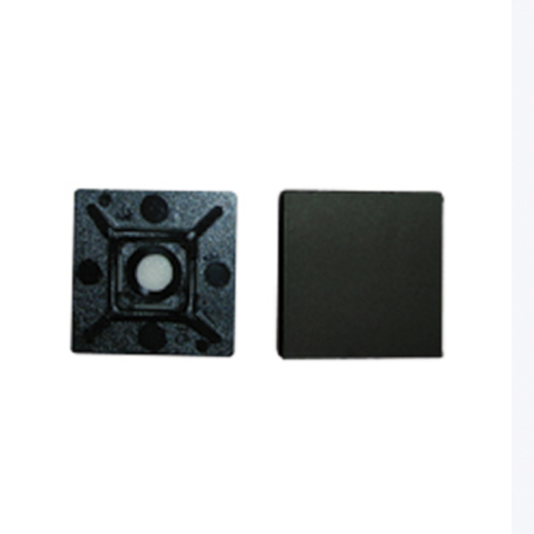 Black 27 X 27mm Cable Tie Base