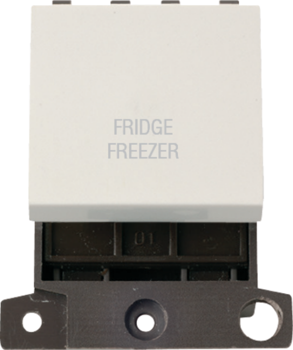 Polar White 20A DP Switch Fridge Freezer