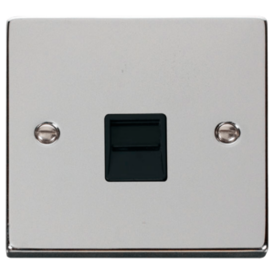 Click Deco Polished Chrome 1 Gang BT Master Socket