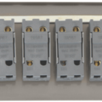 Click Deco Polished Chrome 4 Gang 2 Way 10Ax Toggle Switch