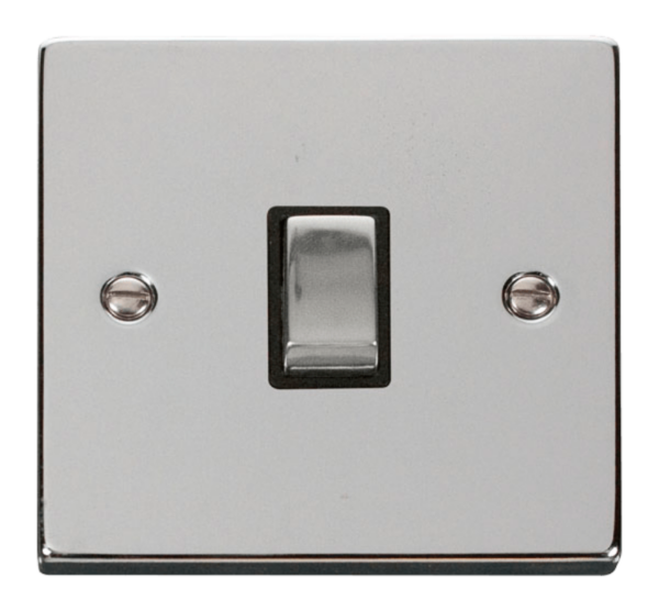 Click Deco Polished Chrome 1 Gang 20A DP Switch