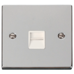 Click Deco Polished Chrome 1 Gang BT Master Socket