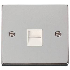 Click Deco Polished Chrome 1 Gang BT Master Socket
