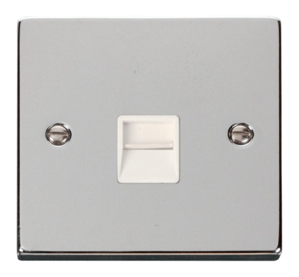 Click Deco Polished Chrome 1 Gang BT Master Socket