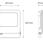 Black 50w Floodlight 4000k