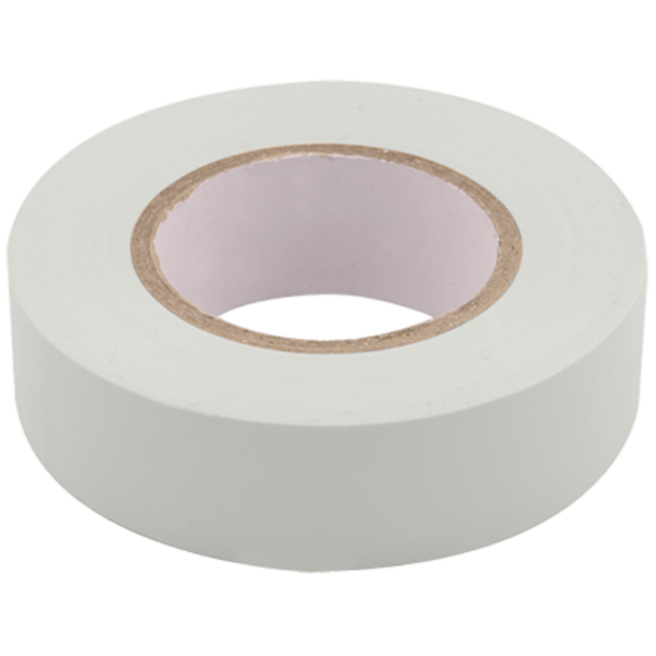 Unicrimp White 19mm x 20M PVC Insulation Tape