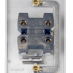 Click Mode 2 Gang 45A DP Vertical Switch White Rocker