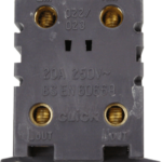 Click White 20A DP Switch Module Neon