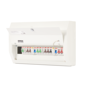 Contactum Metal 12 Way Dual RCD Populated Consumer Unit