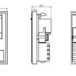White Cat5E Euro Module