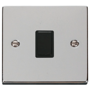 Click Deco Polished Chrome 1 Gang 20A DP Switch