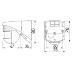 Outdoor Movement Detector LC-Click-N 140Deg with Adjustable Ball Head IP54