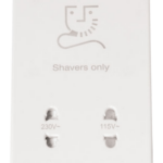 Click Mode Dual Voltage Shaver Socket