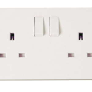 Click Polar 2 Gang 13A SP Switched Socket