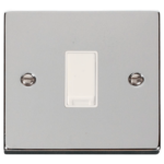 Click Deco Polished Chrome 1 Gang 10A Intermediate Switch