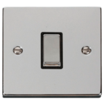 Click Deco Polished Chrome 1 Gang 2 Way Light Switch