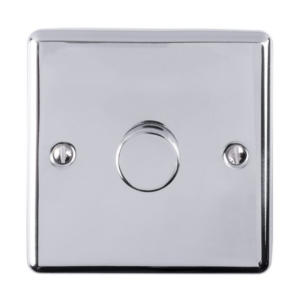 Eurolite Polished Chrome 1 Gang LED Dimmer