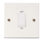 Click Polar 1 Gang 45A DP Switch White Rocker