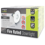 Downlight, Evofire Fire Rated Square IP65, c/w GU10 Holder