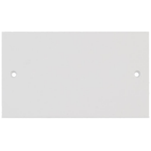 Selectric White 2 Gang Blank Plate