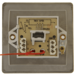 Click FPBS125WH Socket Tel SecondSgl